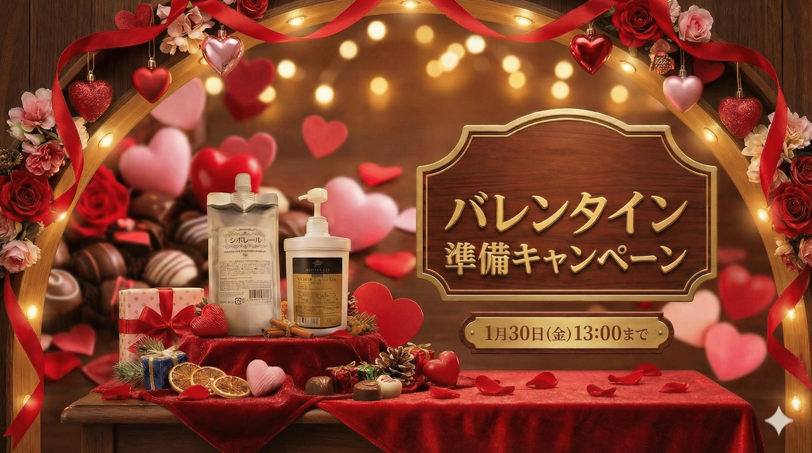 バレンタイン準備キャンペーン 1月30日まで